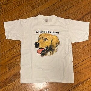 Vintage Golden Retriever Dog T-Shirt - White